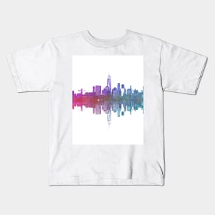 New York City watercolor Kids T-Shirt